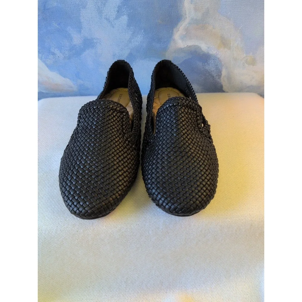 Birdies 7.5 Starling Black Woven Loafers
